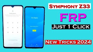 Symphony Z33 Frp Just 1 Click By Unlock Tool  New Frp Tricks 2024 [upl. by Bourke]