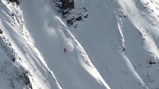 Huge Ski Line  Chic Choc Mountains Quebec [upl. by Corbett]