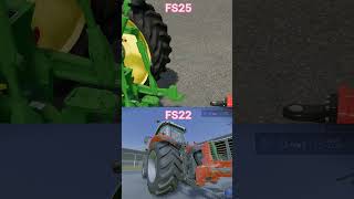 FS22 Vs FS25 farmingsimulator25 farmequipment [upl. by Linzy]