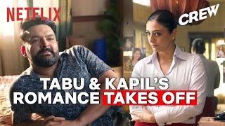 Tabus Hilarious Air Hostess Act with Kapil Sharma  Crew  Kareena Kapoor Khan Kriti Sanon [upl. by Oniluap]