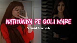 Nathuniya Pe Goli Mare Slowed amp Reverb [upl. by Ecirtap]