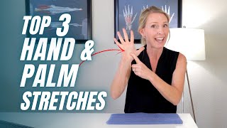 Top 3 Stretches for Hand and Palm Pain Lumbrical Tightness Exercises [upl. by Ekud]