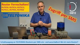 Dietz Schaltausgang per SMS an Teltonika Routern steuern [upl. by Fidelas]