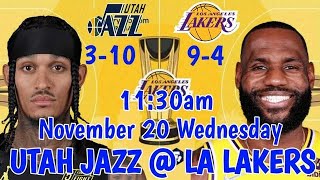 LA LAKERS vs UTAH JAZZ I LIVE SCOREBOARD PLAYBYPLAY PLUS PLAYERS STATISTICS [upl. by Amoritta]