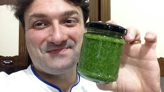 Pesto a la Genovesa receta italiana original [upl. by Namso917]