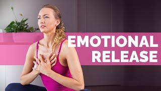 10 Min Somatic Yoga Flow For Emotional Release  GENTLE FULL BODY STRETCH [upl. by Aihsinyt]