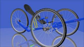 FaltTrike Liegerad PAPILLON 26 HD Animation [upl. by Arhsub]