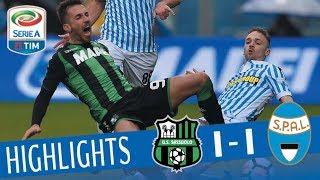 Sassuolo  Spal 11  Highlights  Giornata 28  Serie A TIM 201718 [upl. by Ahsiret]