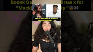 Boonk Gang calls out lil nas x for entering his “Christian era”😨😬 explorepage share news viral [upl. by Rowney]