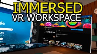 Immersed VR Workspace  Recorded with New Quest 2 V44 Recording Settings [upl. by Nnaitsirk]