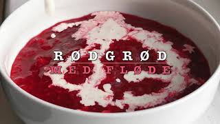 Danish Rødgrød Med Fløde  Red Berry Porridge w Cream  Rodgrod med Flode  Recipe  152 [upl. by Avik]