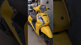 New 2024 Yamaha Fascino 125 Fi Hybrid Drum  Yellow Cocktail [upl. by Mlohsihc]