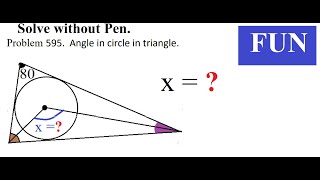 595 Angle in circle in triangle [upl. by Carroll]