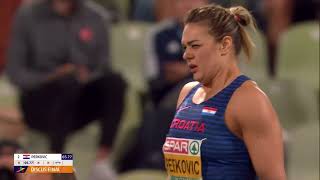 Sandra PERKOVIC Womens Discus Throw 5th Attempt 6795 m European Championships 2022 [upl. by Nylahs]