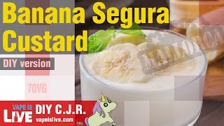 BANANA SEGURA CUSTARD DIY EJuice Recipe [upl. by Stricklan736]