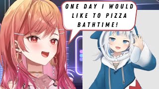 Ririka thought Guras pizza topping was YABAI【Hololive】 [upl. by Ellenij]