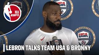 LeBron James wants to see Bronny grow during Summer League not focus on stats  NBA on ESPN [upl. by Oly]