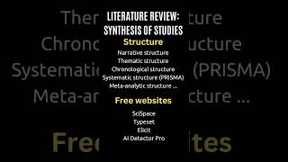 Literature review structure and AI tools [upl. by Aruon]