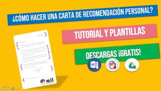 👉 Cómo Hacer una CARTA DE RECOMENDACIÓN PERSONAL ⚡ Plantillas y Tutorial 2023 [upl. by Orvil450]