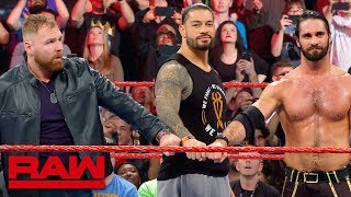 The Shield say goodbye to Dean Ambrose after Raw goes off the air Raw Exclusive April 8 2019 [upl. by Zetrac]