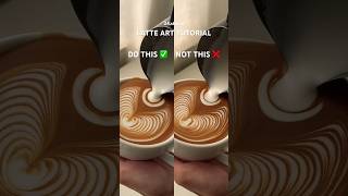 Latte art tutorial shorts latteart coffee [upl. by Ibmab]