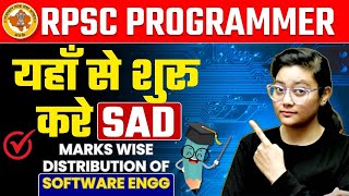 RPSC Programmer System Analysis amp Design SAD  Marks Distribution of Software Engg by Aditi Mam [upl. by Nnaecarg]