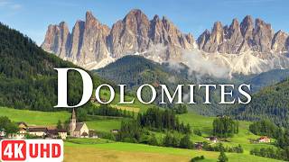 Dolomites 4K ULTRA HD Drone video 🇮🇹  15 Interesting facts about the beautiful nature in Dolomites [upl. by Smoot]