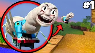 i Found Horror THOMAS TRAIN 😱 in Minecraft   Part1 [upl. by Anavoj355]