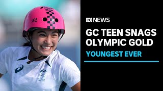 Recordbreaking Queensland teen wins Olympic gold  ABC News [upl. by Gipps]