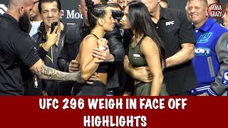 Full UFC 296 Weigh in Face Off Highlights [upl. by Eichman424]