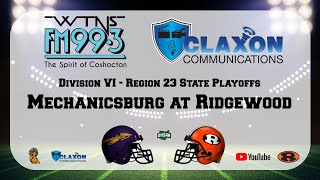 Mechanicsburg at Ridgewood  State Playoff Football from FM 993 WTNS [upl. by Jacquenette]