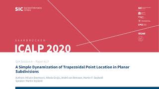 A1F — A Simple Dynamization of Trapezoidal Point Location in Planar Subdivisions [upl. by Damales243]