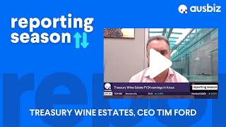 Treasury Wine Estates ASX TWE CEO Tim Ford on luxury segment focus amp getting back into China [upl. by Haidadej]