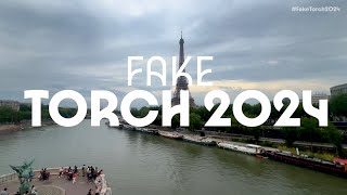 FAKE OLYMPIC TORCH 2024  PARIS Short Version [upl. by Aillij965]