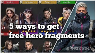 5 Ways to get free hero fragments  Puzzles amp Survival [upl. by Anaiuq]