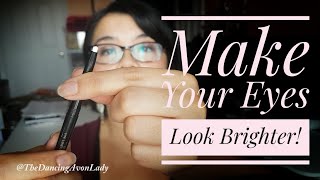 How to use Avons White Eyeliner to Brighten Your Eyes  Makeup Demo  Product First Impression [upl. by Mascia]