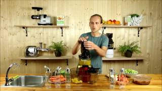 Weiches Obst  Orangen  mit dem Zebra Whole Slow Juicer entsaften [upl. by Girard]