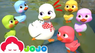 5 Little Ducks Learn Colors Song  Baby JoJo Nursery Rhymes amp Kids Songs [upl. by Dihaz]