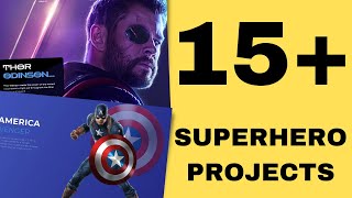 15 Superhero projects in HTML5CSS3JavaScript Weekly challenge review [upl. by Alec249]