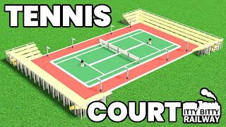 How To Build A Tennis Court In Itty Bitty Railway [upl. by Ahsienyt]