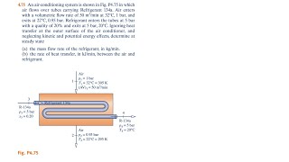 475 An airconditioning system is shown in Fig P475 in which air flows over tubes carrying [upl. by Hsac461]