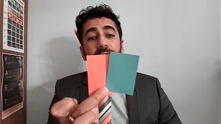 ASMR Colour Card Analysis  but you have Tritanopia [upl. by Angelika]