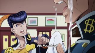 【HD】ジョジョ Okuyasu Eats Italian Food Part 1 [upl. by Solange]