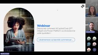 WebinarDécouvrez comment AlCopilotChatGPT intégré à PowerPlatform va révolutionner votre quotidien [upl. by Varden]