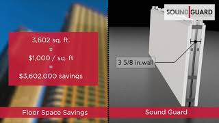 Marino\WARE SoundGuard Silent Steel Framing System [upl. by Nyladnohr]