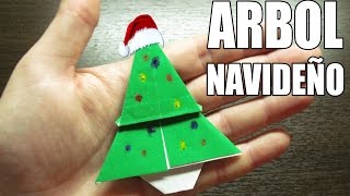 Como hacer un ARBOL DE NAVIDAD Super cool  Origami navideño Muy fácil [upl. by Aisatna]