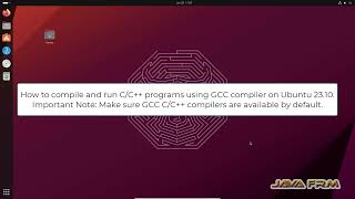 how to compile and run CC on Ubuntu 2310 using GNU GCC and G compiler [upl. by Ailaham]