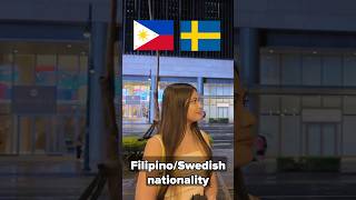 Half Filipino Half Swedish filipinas interview halffilipino [upl. by Takara482]