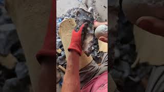 Creating a Stone Age Handaxe from a piece of Flint [upl. by Imalda]