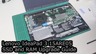 Lenovo IdeaPad 3 15ARE05 SSD and Memory Upgrade Guide [upl. by Sayers]